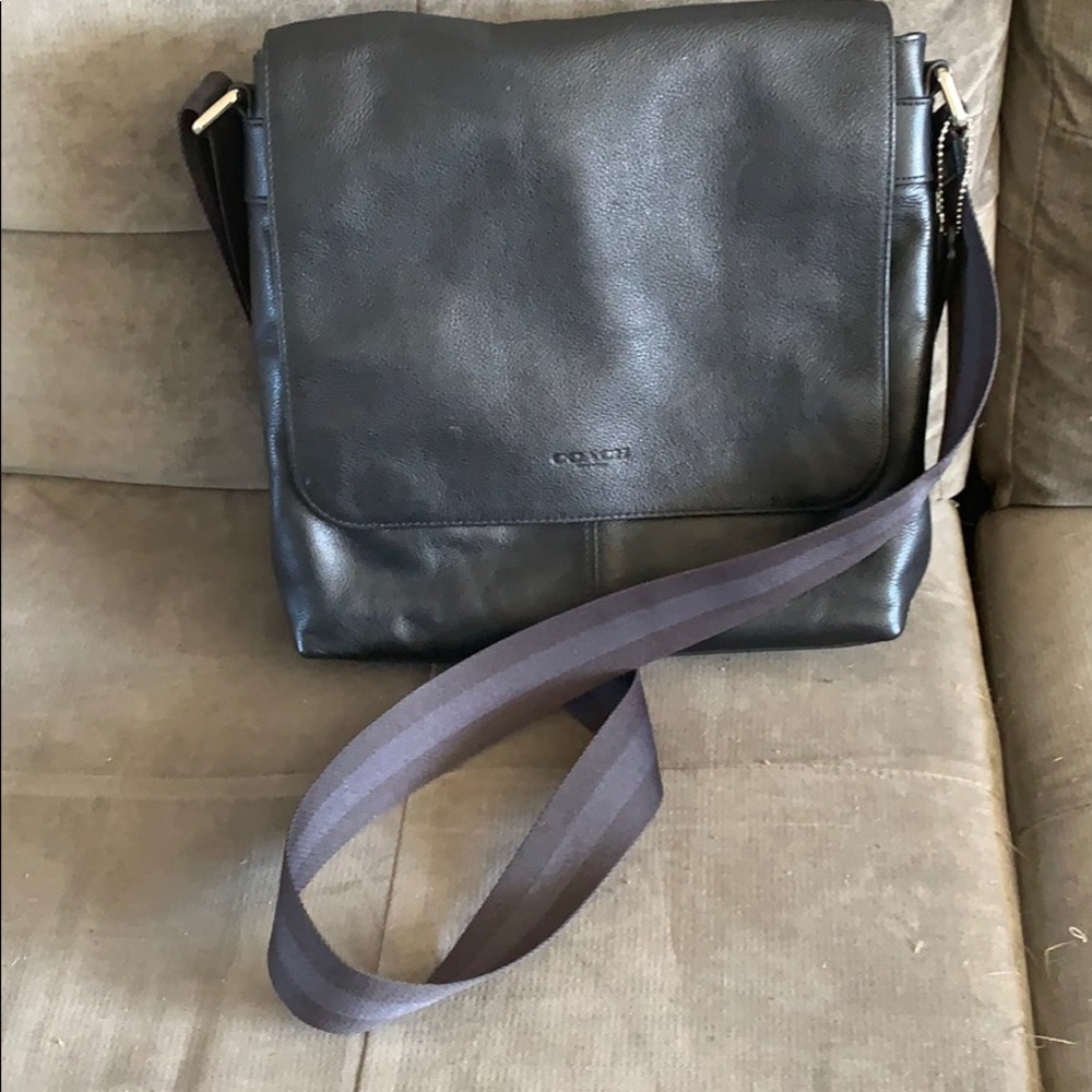 Black Coach Messenger Bag